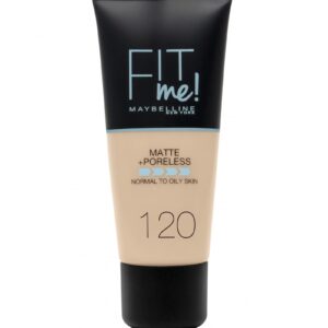 کرم پودر Maybelline Fit Me Matte Poreless Foundation Brighter Skin 120 Classic