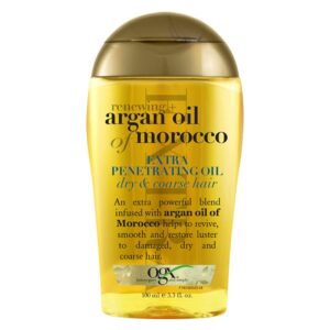 روغن مو پلاس آرگان او جی ایکس 100 میل OGX Renewing Plus Argan Penetrating Hair Oil 100ml